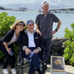 Si, Lori & Sarbelio with Pearl Harbor in the background